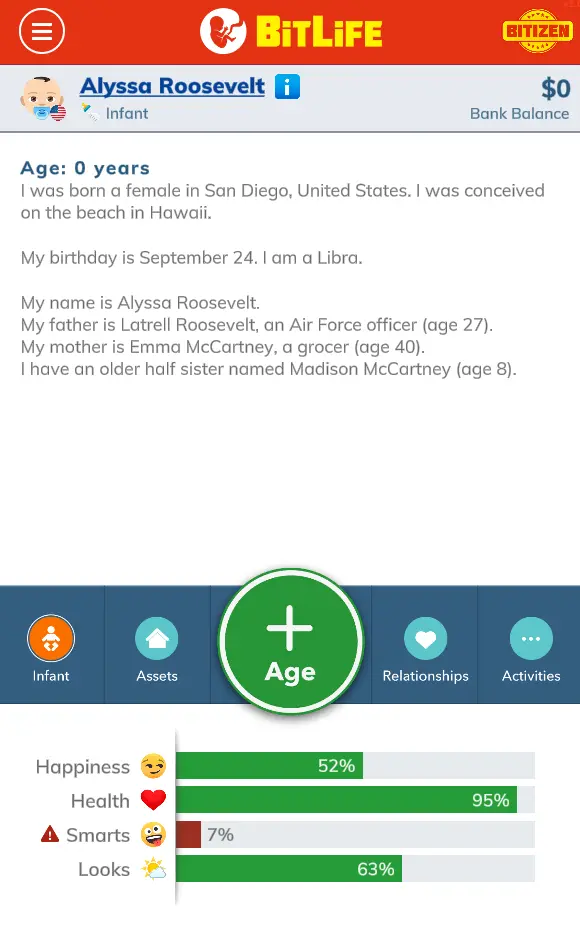 Infant 0 Years Game Screenshot